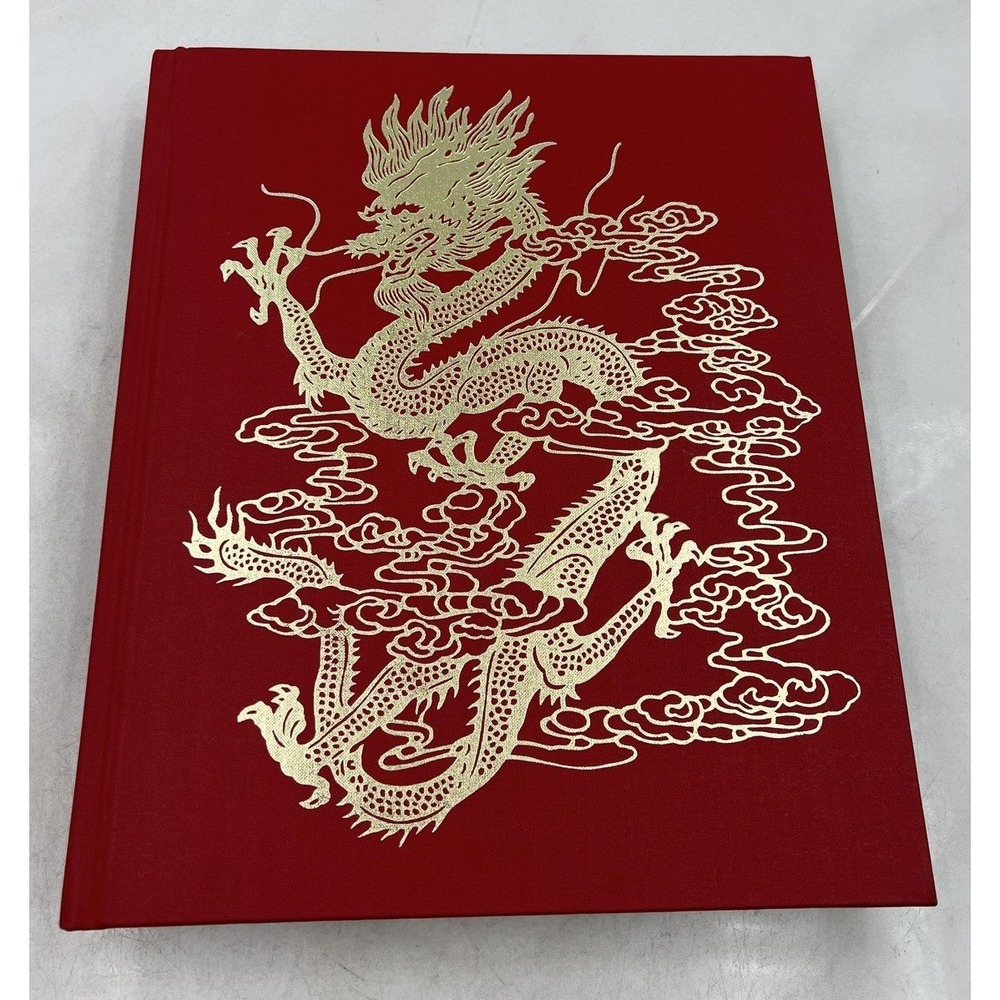 VTG National Geographic Journey Into China Book 1982 First Ed Red Gilt Dragon